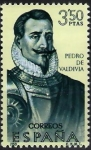 Stamps Spain -  Forjadores de America. Pedro de Valdivia.