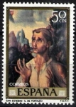 Stamps Spain -  Dia del Sello. Luis de Morales(El Divino). San Esteban.
