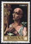 Stamps Spain -  Dia del Sello. Luis de Morales(El Divino). San Jerónimo.