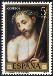 Stamps Spain -  Dia del Sello. Luis de Morales(El Divino). Ecce  Hommo.