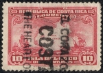 Stamps Costa Rica -  Mapa