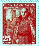 Stamps Spain -  Franco Castillo de la Mota