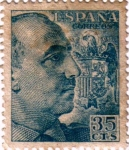 Stamps Spain -  Cid Y el general Franco