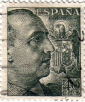 Stamps Spain -  Cid Y el general Franco