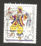 Stamps Germany -  150 anivº del carnaval de mayence, bajass figura simbolica de carnaval