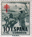 Stamps Spain -  Pro tuberculosos 1951