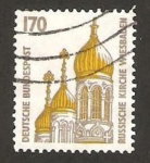 Stamps Germany -  iglesia rusa  en wiesbaden