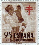 Stamps Spain -  Pro tuberculosos 1951
