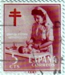 Stamps Spain -  Pro tuberculosos 1953