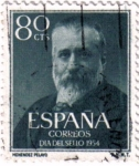 Stamps Spain -  Marcelino Menendez y Pelayo