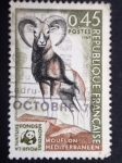 Stamps : Europe : France :  MOUFLON MEDITERRANEEN (Muflon mediterraneo)