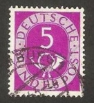 Sellos de Europa - Alemania -  11 - corneta postal