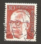 Sellos de Europa - Alemania -  509 - Presidente G. Heinemann
