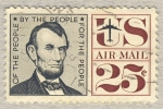 Sellos de America - Estados Unidos -  The  Lincoln Air Mail Stamp