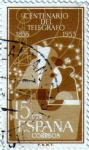 Stamps Spain -  Centenario del telegrafo