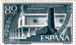 Stamps Spain -  XX aniversario de la exaltación de Franco a la jefatura del estado