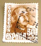 Stamps : Europe : Spain :  GENERAL FRANCO 50 centimos.