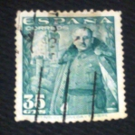 Stamps : Europe : Spain :  GENERAL FRANCO 35 centimo.