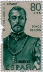Stamps Spain -  IV centenario del descubrimiento de la Florida