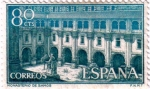 Stamps Spain -  Real monasterio de Samos