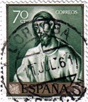 Stamps Spain -  El Greco Oración en el huerto