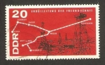 Sellos de Europa - Alemania -  inauguracion del oleoducto leuna -bratislava-budapest