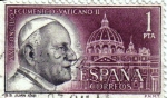 Stamps Spain -  Cocilio eucomenico Vaticano II