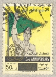 Stamps Asia - Iraq -  3rd aniversario Republica de Iraq