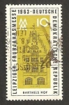 Stamps Germany -  feria de primavera en Leipzig, barthels hof