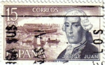 Stamps Spain -  Personajes Españoles 1974 Jorge Juan