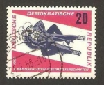 Stamps Germany -  campeonato mundial de trineo en friedrischsroda