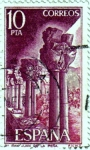 Stamps Spain -  Monasterio de San Juan de la Peña