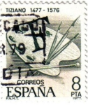 Stamps Spain -  Centenarios Tiziano