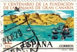 Stamps : Europe : Spain :  Aniversario de la fundación de las Palmas de Gran Canarias