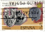 Stamps : Europe : Spain :  Viaje de SS.MM. los reyes a Hispanoamerica