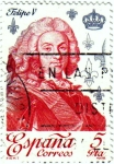 Stamps Spain -  Reyes de España casa de Borbon Felipe V