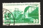 Stamps Germany -  347 - VI Exposición agrícola en Markkleeberg, segadora