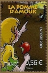Stamps France -  En la feria - La manzana caramelizada