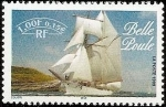 Stamps France -  Barcos - Buque escuela La Belle Poule - Francia