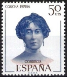 Stamps Spain -  Literatos españoles. Concha Espina.