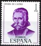 Stamps Spain -  Literatos españoles. Gillén de Castro.