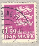 Stamps : Europe : Denmark :  Tres leones