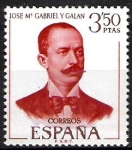 Sellos de Europa - Espa�a -  Literatos españoles. Jose María Gabriel y Galán.