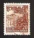 Stamps Germany -  vista de lilienstein