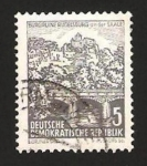 Stamps Germany -  Ruinas del castillo de Rudelsburg