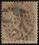 Stamps : Asia : India :  Isabel II