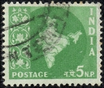Stamps India -  Mapa
