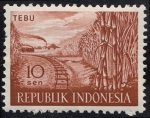 Sellos de Asia - Indonesia -  Trenes