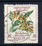 Stamps Colombia -  Odontoglossum Luteo Purpureum