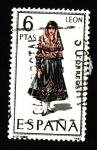Sellos de Europa - Espaa -  Traje Tipico  (LEON)
